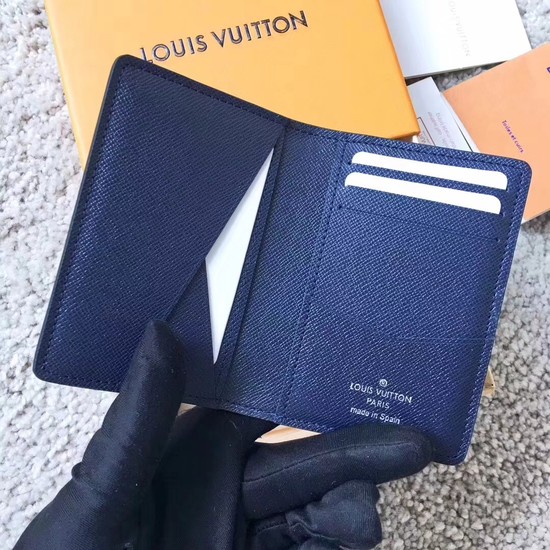 Louis Vuitton Outlet EPI leather Card package 63516 blue