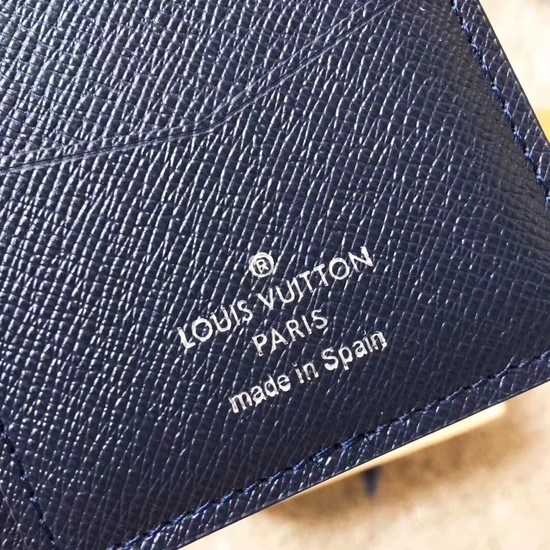 Louis Vuitton Outlet EPI leather Card package 63516 blue