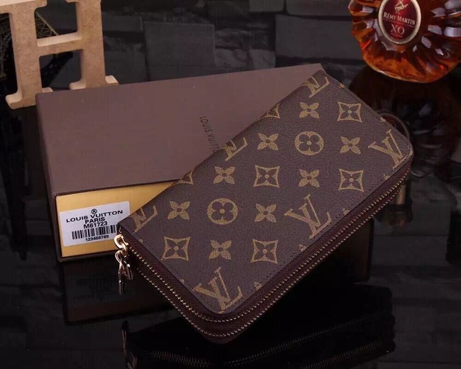 Louis Vuitton Outlet Damier Ebene Canvas Wallet M61723 Brown