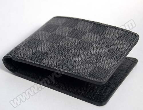 Louis Vuitton Outlet Wallet N62663 Damier Graphite Multiple For Bills And Credit Card