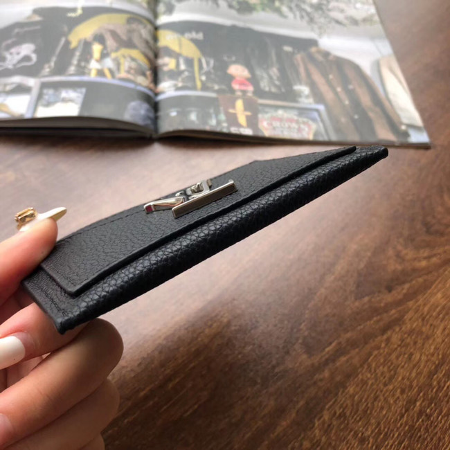 Louis Vuitton Outlet original LOCKME CARD HOLDER M68555 black