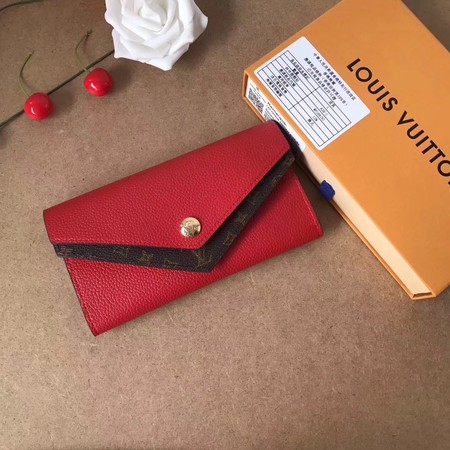 2017 Louis Vuitton Outlet MONOGRAM DOUBLE wallet M64317 red