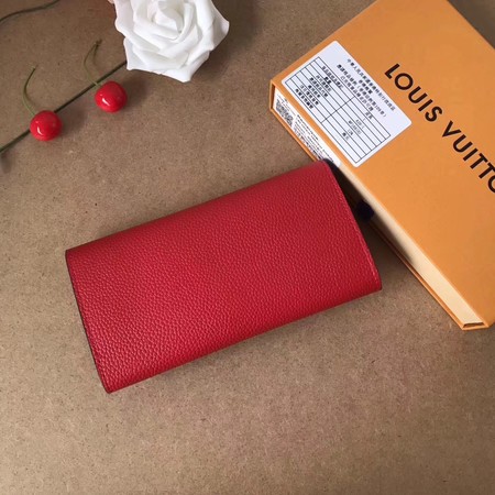 2017 Louis Vuitton Outlet MONOGRAM DOUBLE wallet M64317 red