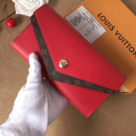 2017 Louis Vuitton Outlet MONOGRAM DOUBLE wallet M64317 red