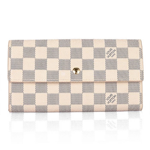 Louis Vuitton Outlet Damier Canvas Pochette Wallet White N61735