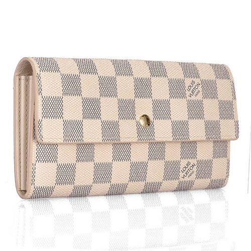 Louis Vuitton Outlet Damier Canvas Pochette Wallet White N61735