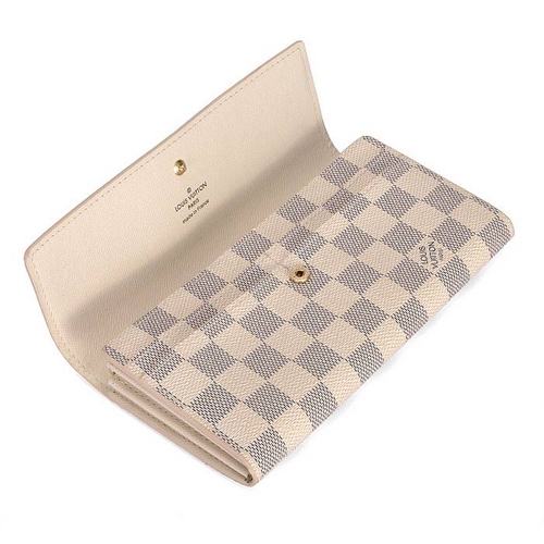 Louis Vuitton Outlet Damier Canvas Pochette Wallet White N61735