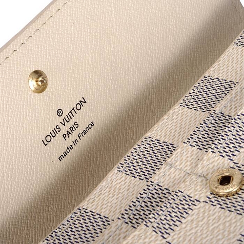 Louis Vuitton Outlet Damier Canvas Pochette Wallet White N61735