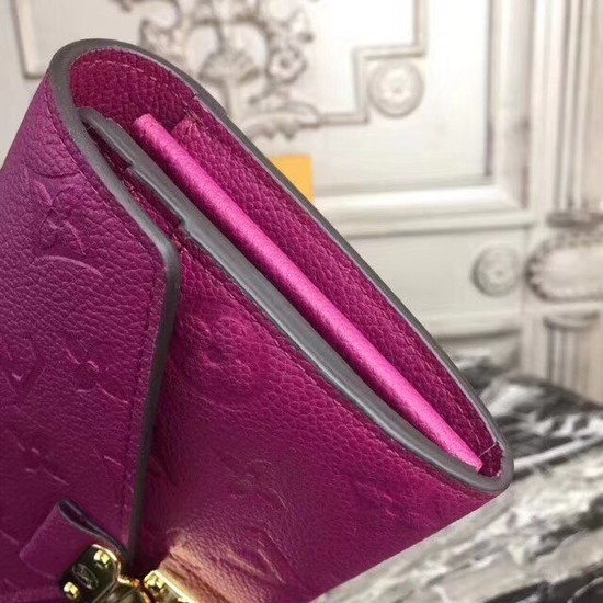 Louis Vuitton Outlet Original Monogram Empreinte Metis Wallet 62459 purple