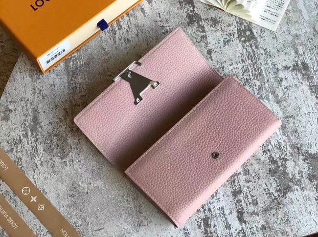 Louis Vuitton Outlet original CAPUCINES WALLET M62556 pink