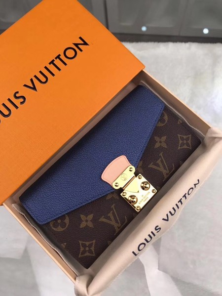 Louis Vuitton Outlet monogram canvas pallas wallet M62092 blue