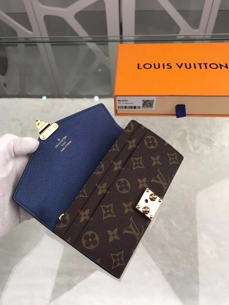 Louis Vuitton Outlet monogram canvas pallas wallet M62092 blue