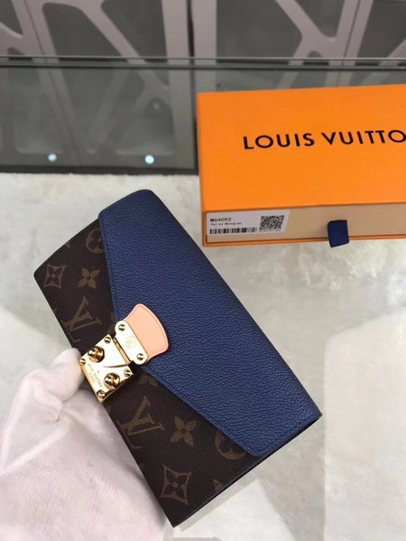 Louis Vuitton Outlet monogram canvas pallas wallet M62092 blue