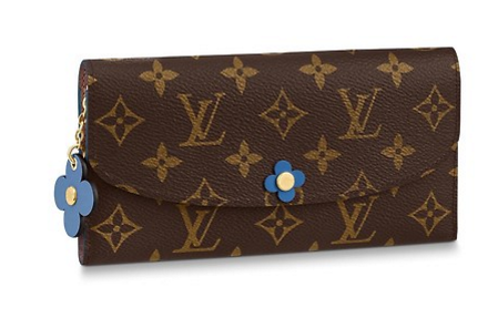 Louis Vuitton Outlet EMILIE WALLET M63895 Bleu Jean Blue