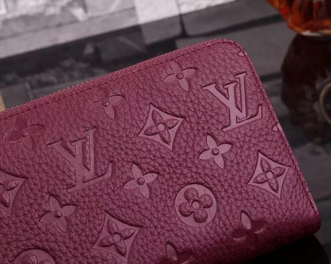 Louis Vuitton Outlet Monogram Embossing Wallet M60017 Burgundy