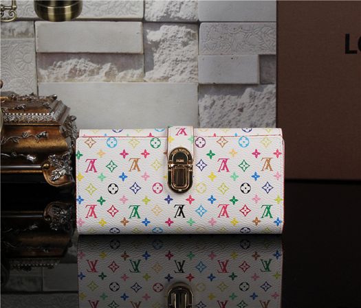 Louis Vuitton Outlet Monogram Multicolore M5828 white&pink