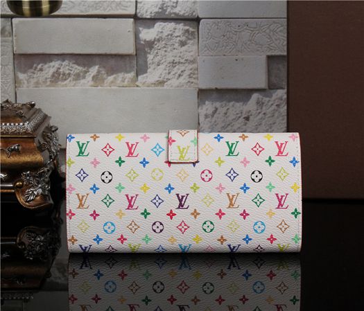 Louis Vuitton Outlet Monogram Multicolore M5828 white&pink