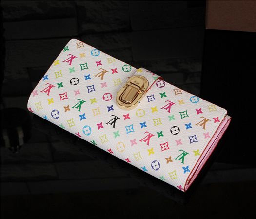 Louis Vuitton Outlet Monogram Multicolore M5828 white&pink