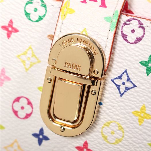 Louis Vuitton Outlet Monogram Multicolore M5828 white&pink