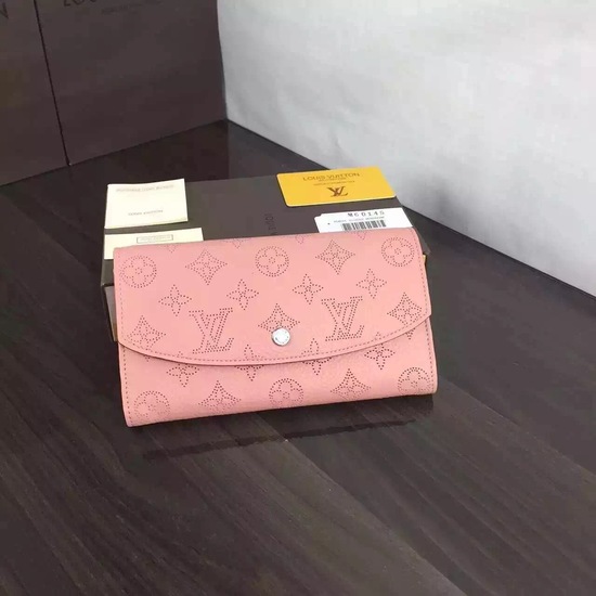 Louis Vuitton Outlet Mahina Leather Wallet 60144 Pink