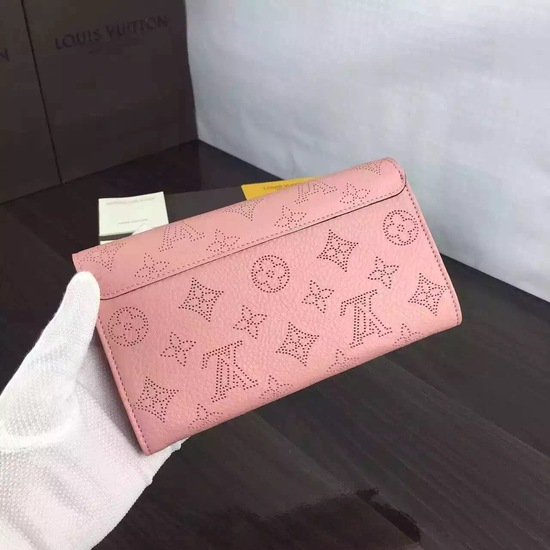 Louis Vuitton Outlet Mahina Leather Wallet 60144 Pink