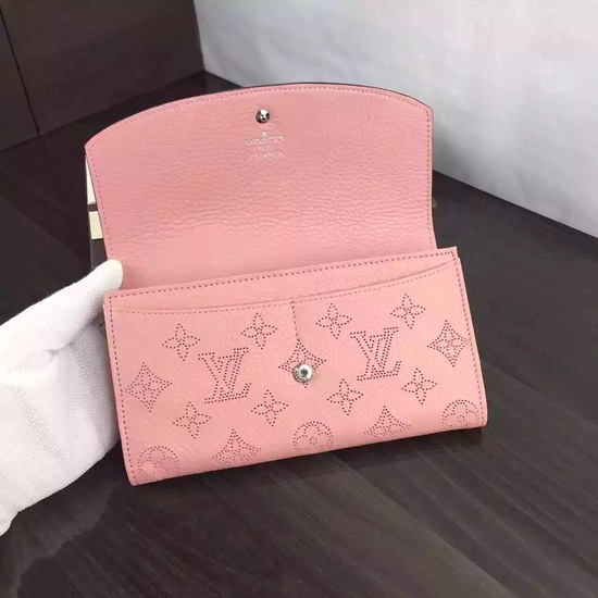 Louis Vuitton Outlet Mahina Leather Wallet 60144 Pink