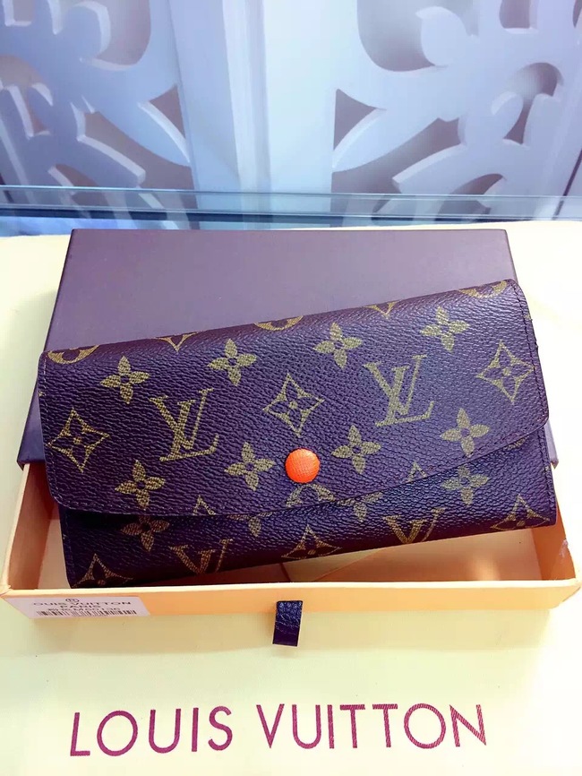 Louis Vuitton Outlet Monogram Canvas Wallet 60136 Orange