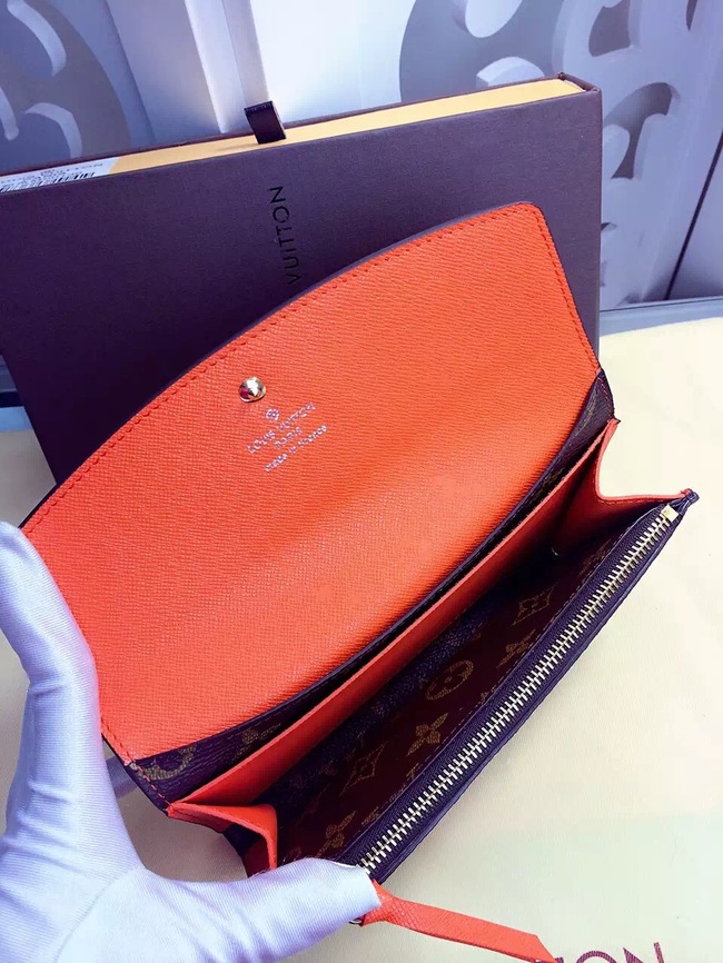 Louis Vuitton Outlet Monogram Canvas Wallet 60136 Orange