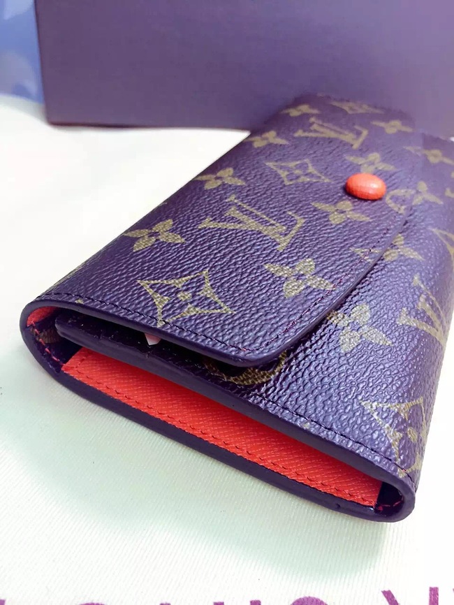 Louis Vuitton Outlet Monogram Canvas Wallet 60136 Orange