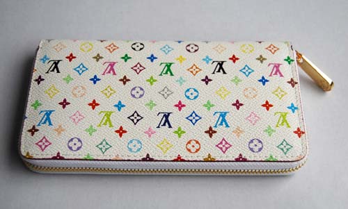 Louis Vuitton Outlet handbag monogram multicolore zippy wallet m60049 (white)