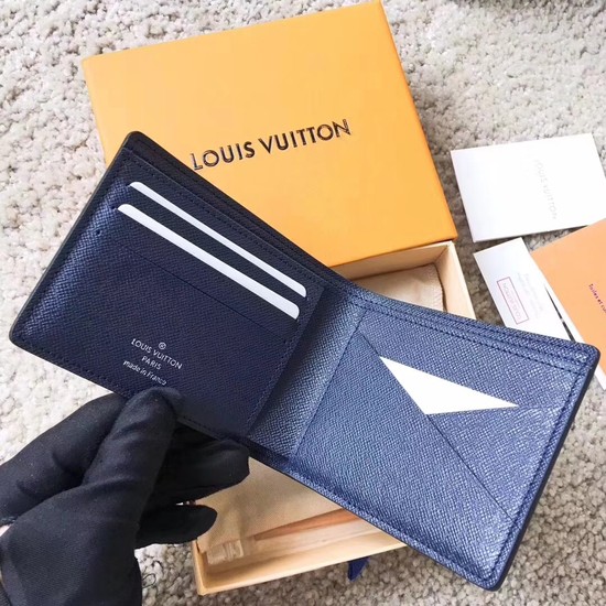 Louis Vuitton Outlet EPI leather Wallet 63514 blue