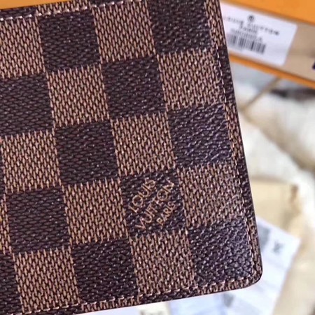 Louis Vuitton Outlet Damier canvas original leather Wallet M60895