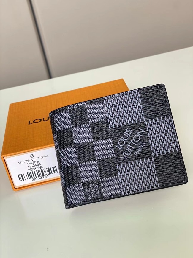 Louis Vuitton Outlet Monogram Canvas Wallet N60434 grey