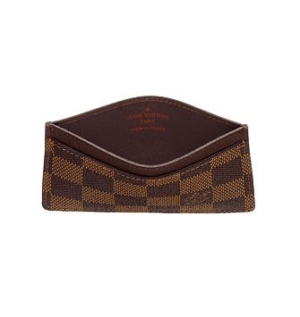 Louis Vuitton Outlet Damier Ebene Canvas Simple Card Holder N61722