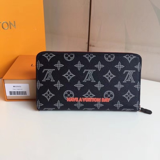 Louis Vuitton Outlet Upside Down Monogram Ink Zipper wallet 62931