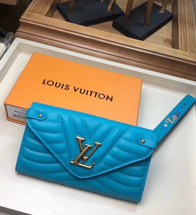 Louis Vuitton Outlet NEW WAVE LONG WALLET M63298 blue