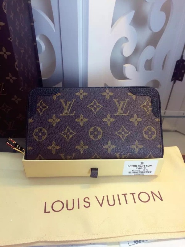 Louis Vuitton Outlet Damier Ebene Canvas Wallet M61188 Black