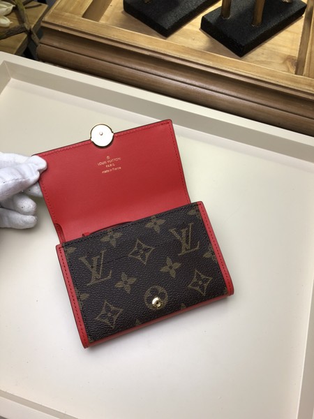 Louis Vuitton Outlet monogram canvas flore wallet 64587 red