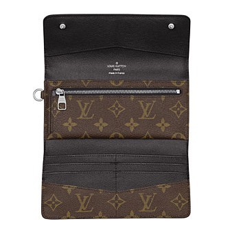 Louis Vuitton Outlet Monogram Macassar Canvas Long Wallet M60168