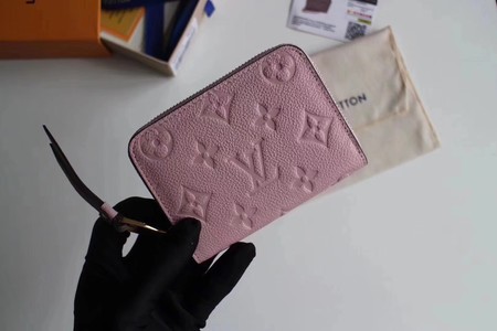 Louis Vuitton Outlet original Monogram Empreinte coin purse Ariane 60574 pink