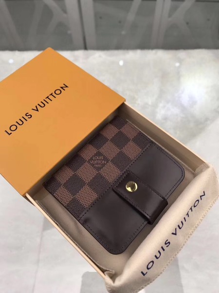 Louis Vuitton Outlet original M61667 Damier Canvas Zipped Compact Wallet