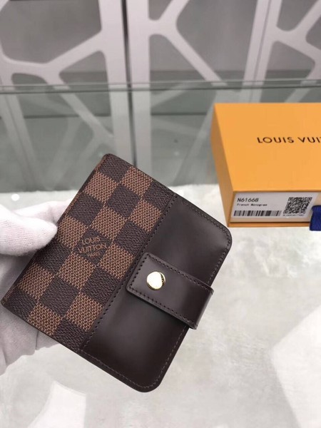 Louis Vuitton Outlet original M61667 Damier Canvas Zipped Compact Wallet