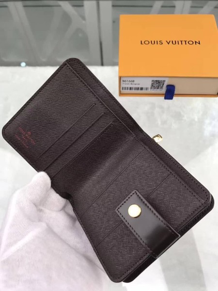 Louis Vuitton Outlet original M61667 Damier Canvas Zipped Compact Wallet