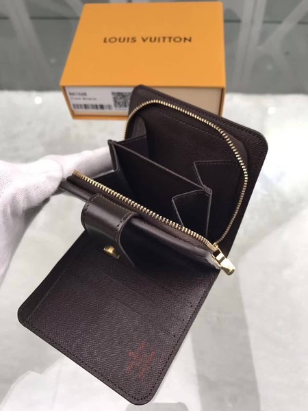 Louis Vuitton Outlet original M61667 Damier Canvas Zipped Compact Wallet