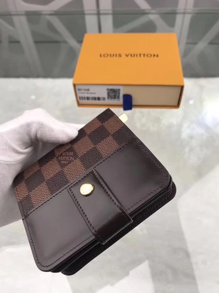 Louis Vuitton Outlet original M61667 Damier Canvas Zipped Compact Wallet