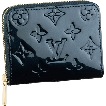 Louis Vuitton Outlet M93663 Monogram Vernis Zippy Coin Purse Bleu Nuit