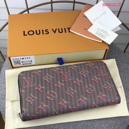 Louis Vuitton Outlet M68621 Zippy Wallet Monogram Pop Pink