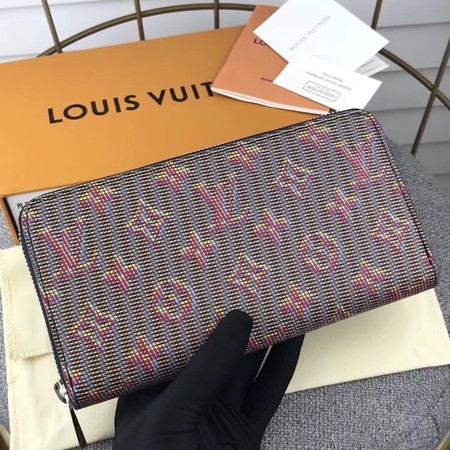 Louis Vuitton Outlet M68621 Zippy Wallet Monogram Pop Pink