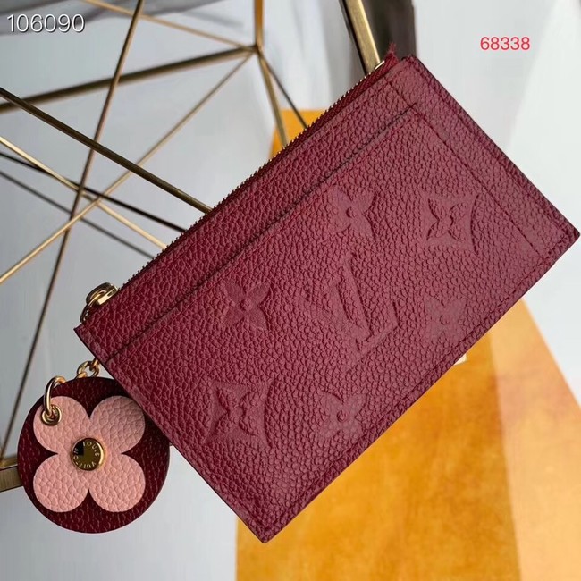 Louis Vuitton Outlet ZIPPED CARD HOLDER M68338 purplish