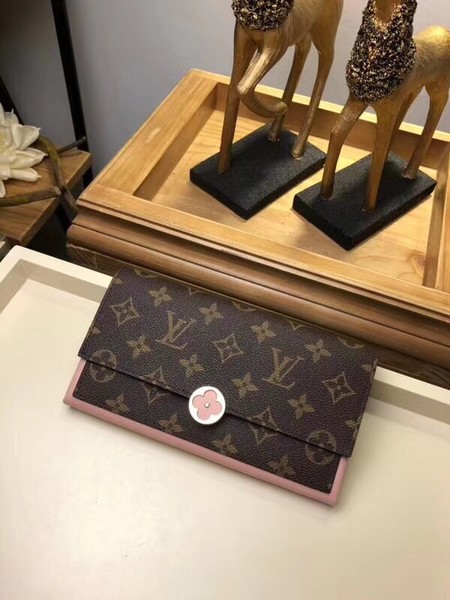 Louis Vuitton Outlet monogram canvas flore wallet 64586 pink